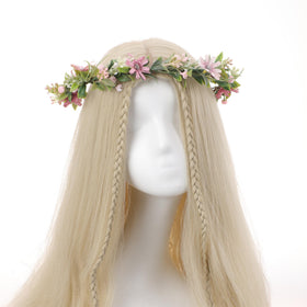 KorViSHOW handmade floral crown with realistic petal gradients.