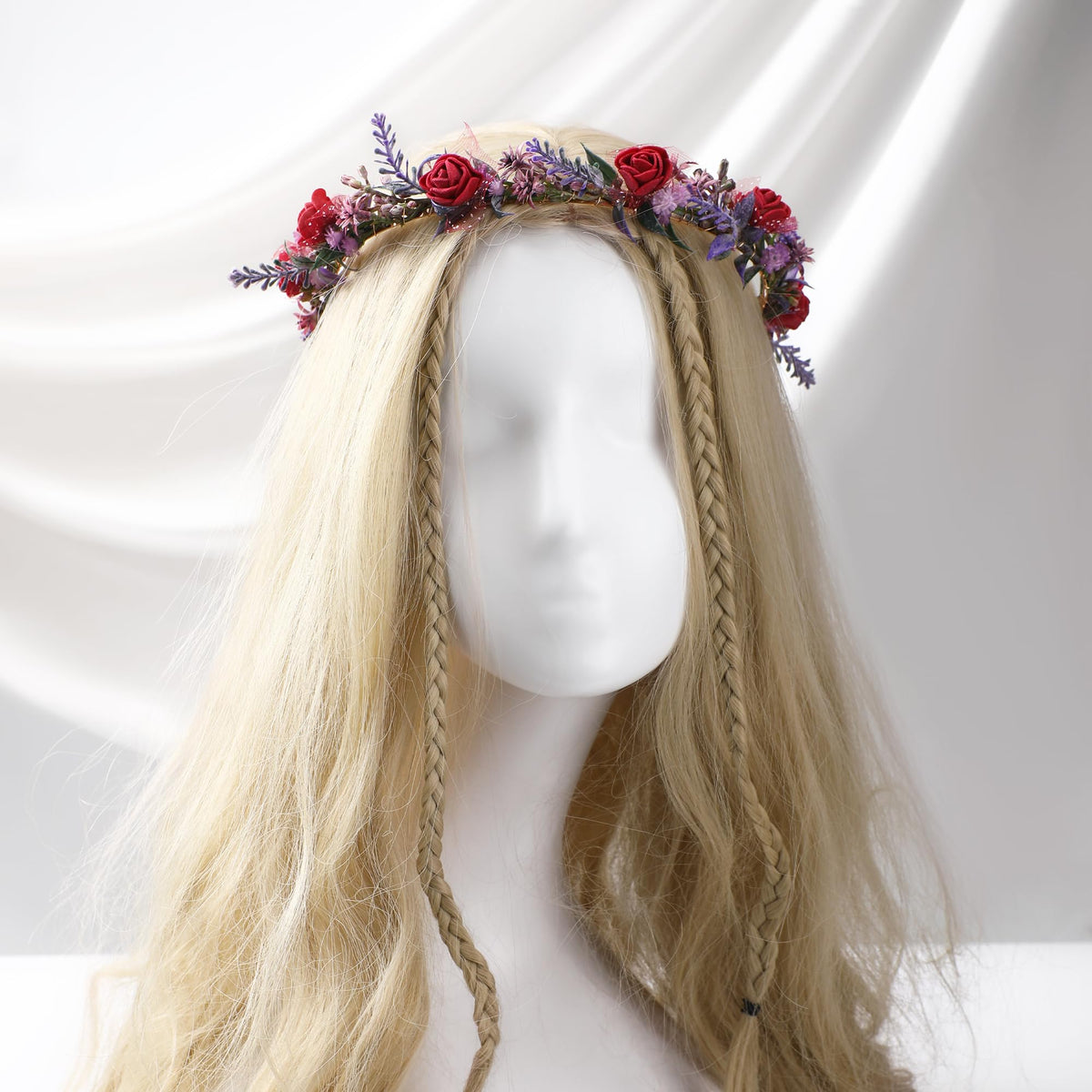 KorViSHOW rose-foam decoration adds three-dimensional floral charm for party outfits.
