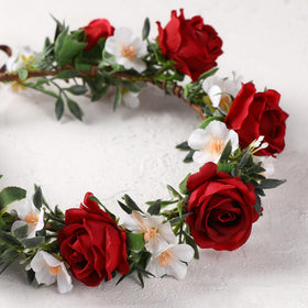 KorViSHOW Rose Hair Flower Crown color variation, choose styles to match outfits