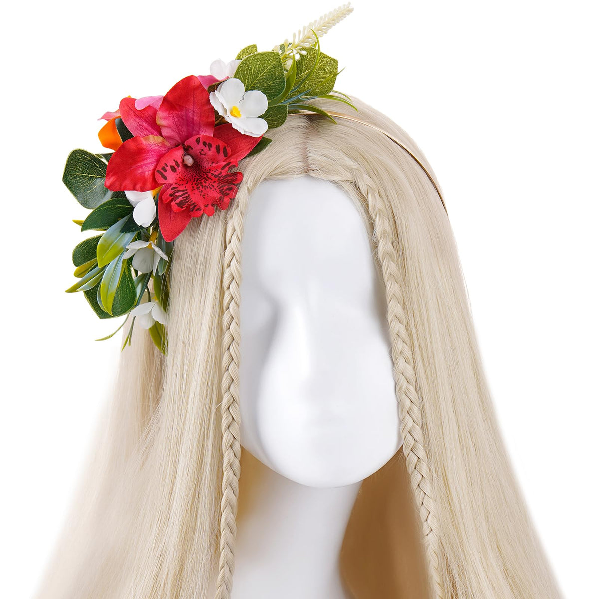 KorViSHOW tropical headpiece ideal for beach photoshoots and events.
