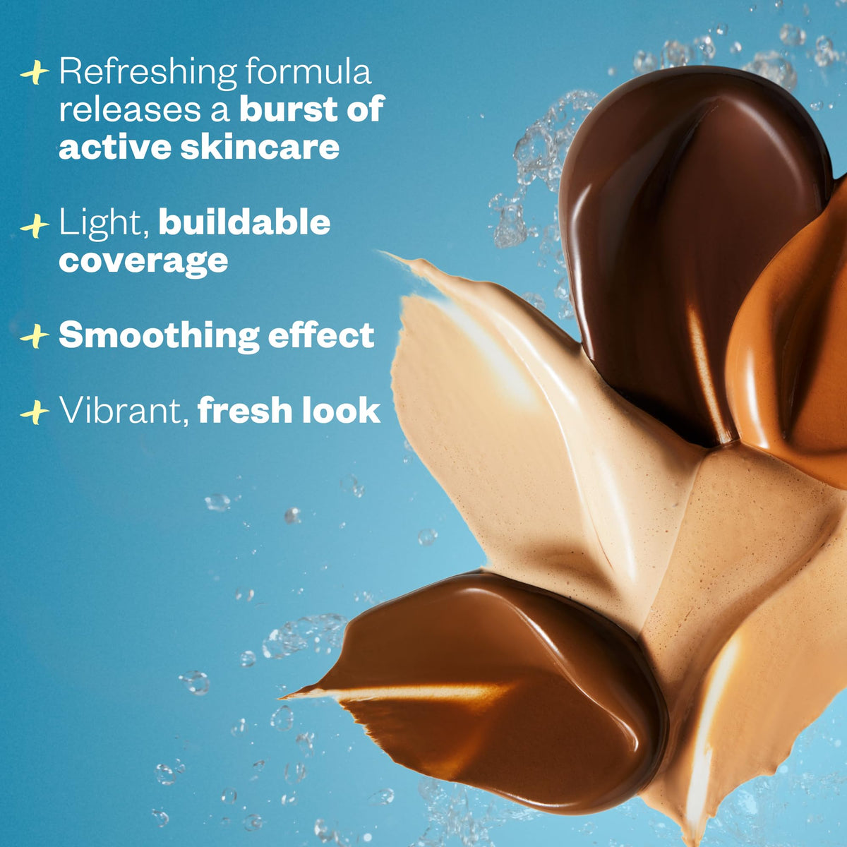 Kosas BB Burst dispensing pump demonstrates convenient, mess-free application.