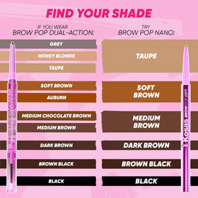 Kosas Brow Pop Nano eyebrow pencil is vegan and fragrance-free for daily use.