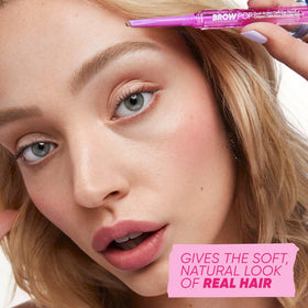 Kosas Brow Pop vegan formula offers clean makeup with fragrance-free comfort.