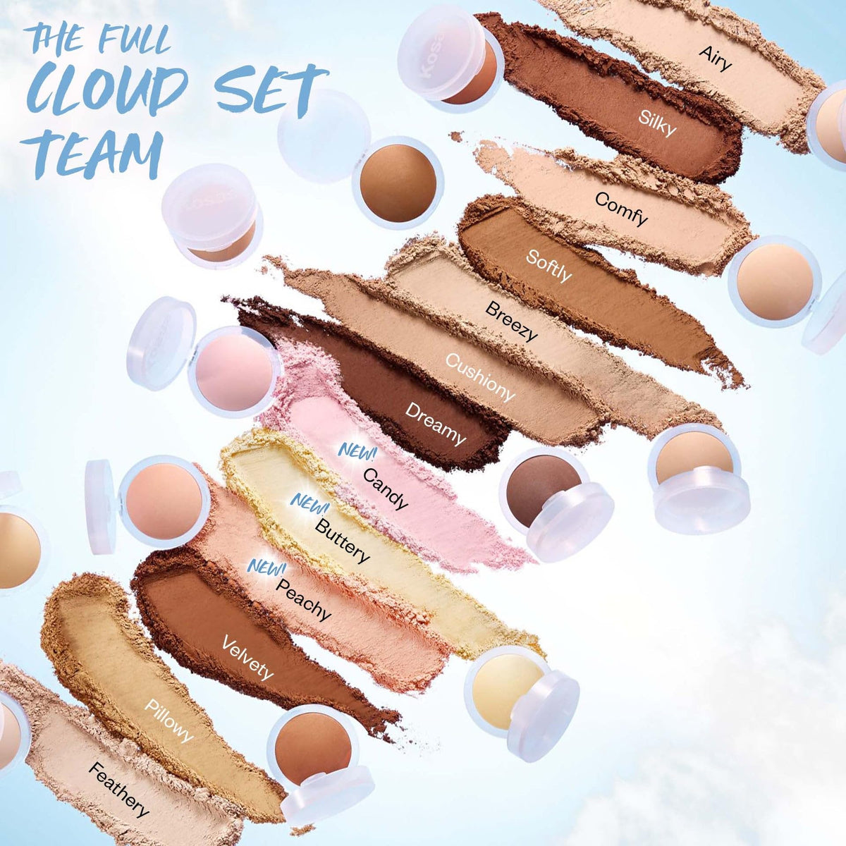Kosas Cloud Set application brush applies an even, natural layer.