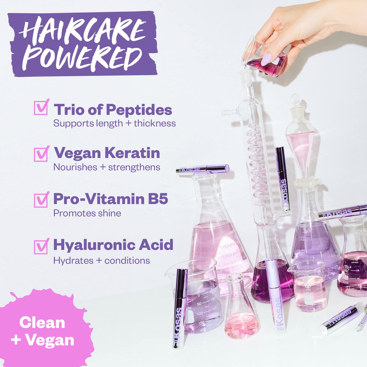 Safe-eye application close-up emphasizing prostaglandin-free, eye-friendly formula.