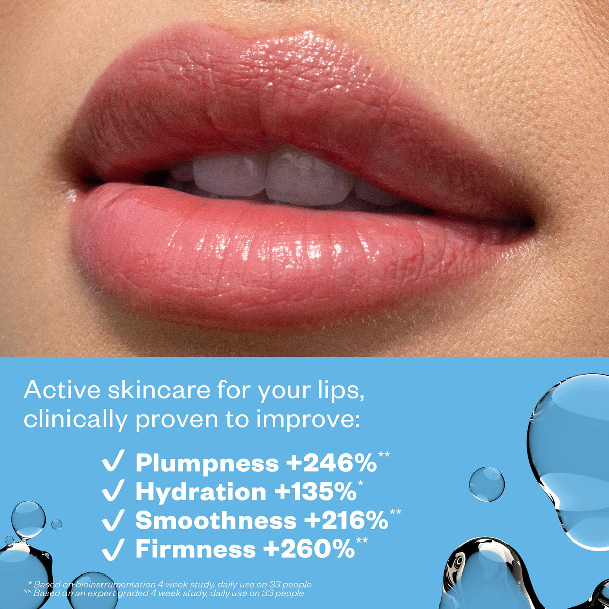 Kosas Lipfuel application close-up—smooths and nourishes lips on the go