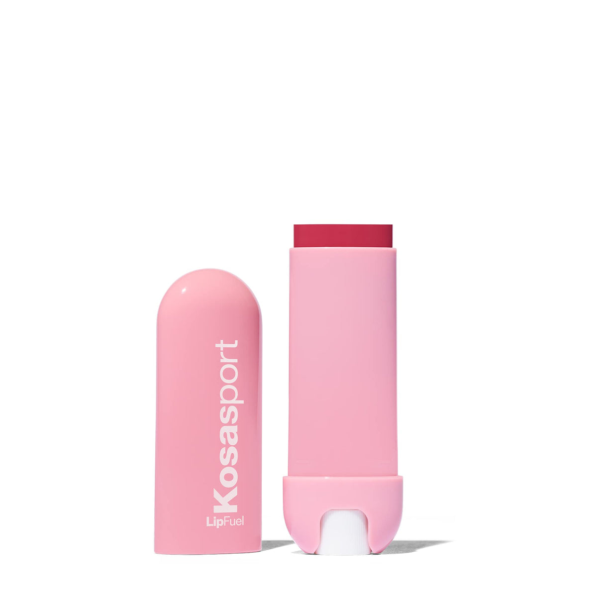 Kosas Lipfuel ready-to-use on outdoor activity with vibrant color