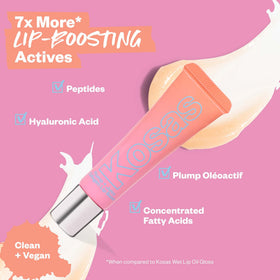 Kosas Plump and Juicy Lip Collagen Booster vegan cruelty-free label