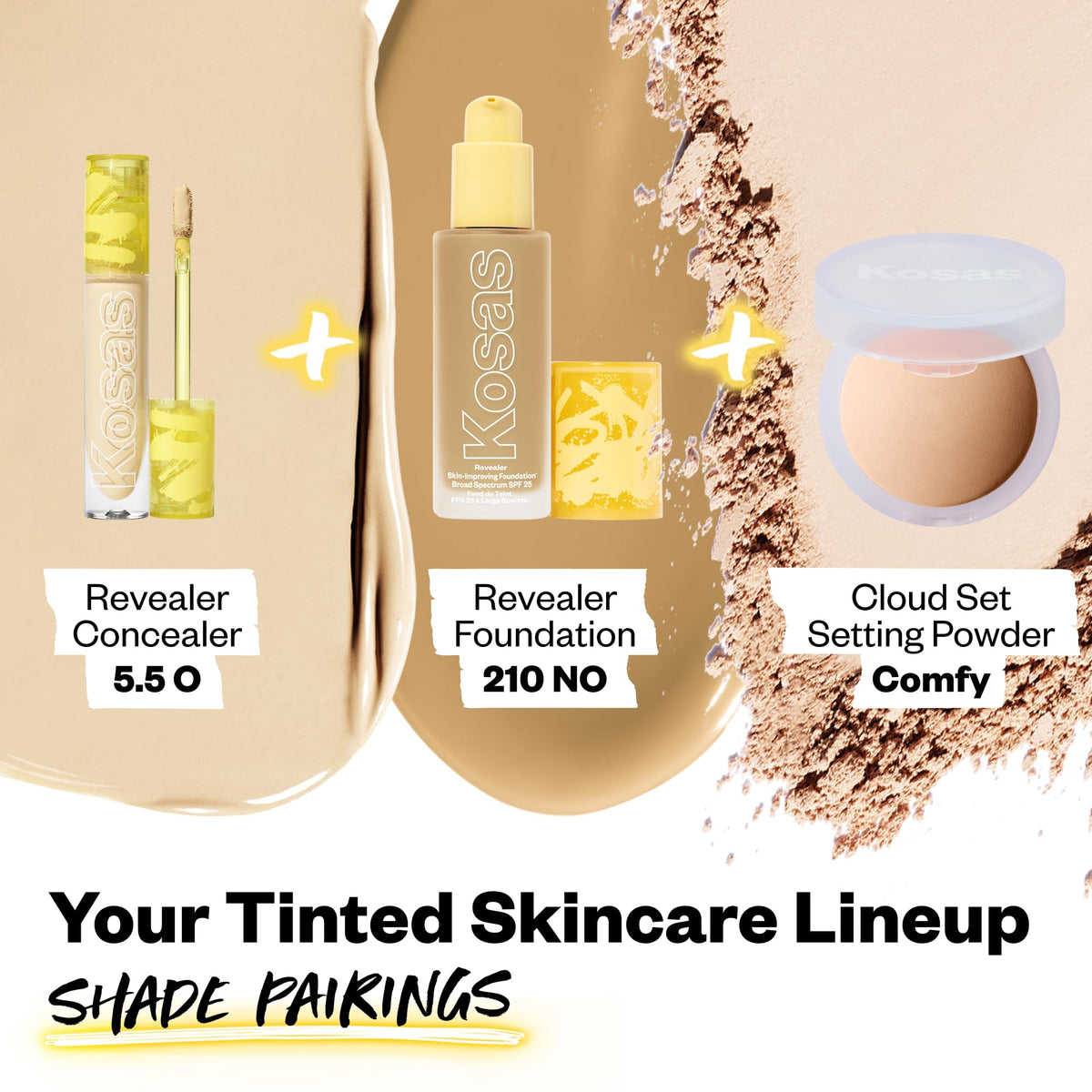 Kosas Revealer Concealer being applied with brush for smooth blend