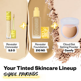 Kosas Revealer Concealer being applied with brush for smooth blend