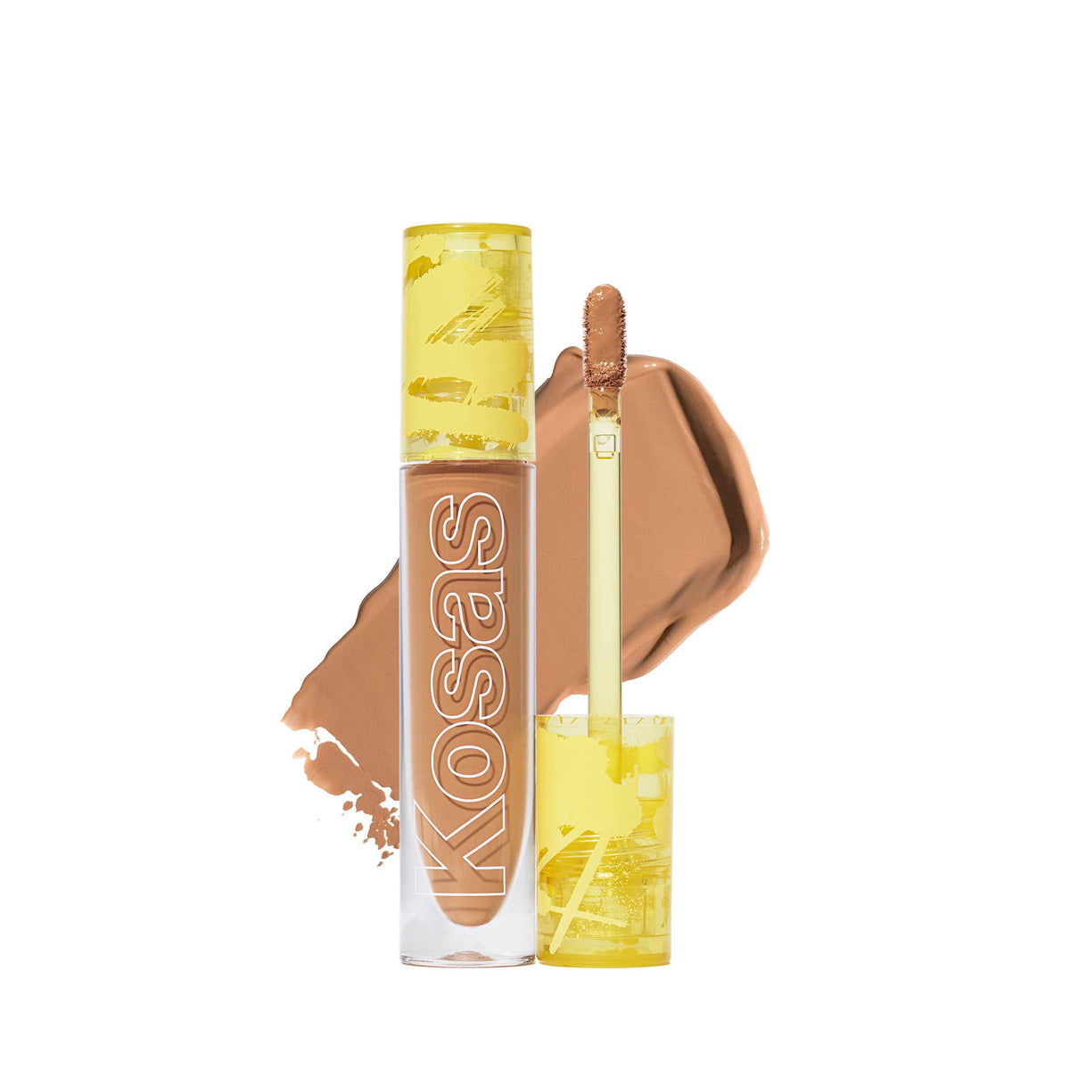 Kosas Revealer Concealer tube front close-up displaying creamy medium coverage for under-eye and face.
