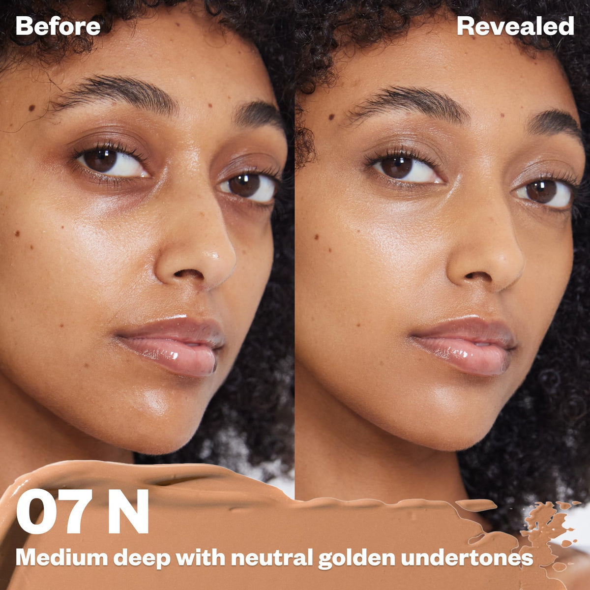 Kosas Revealer Concealer swirled formula highlights hydrating texture and buildable coverage.