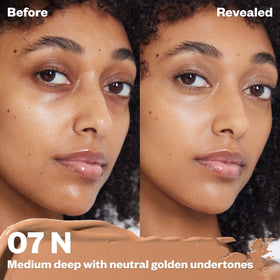 Kosas Revealer Concealer swirled formula highlights hydrating texture and buildable coverage.