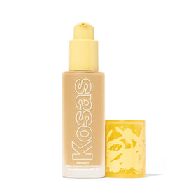 Kosas Revealer Foundation bottle closeup highlighting lightweight formula with SPF 25