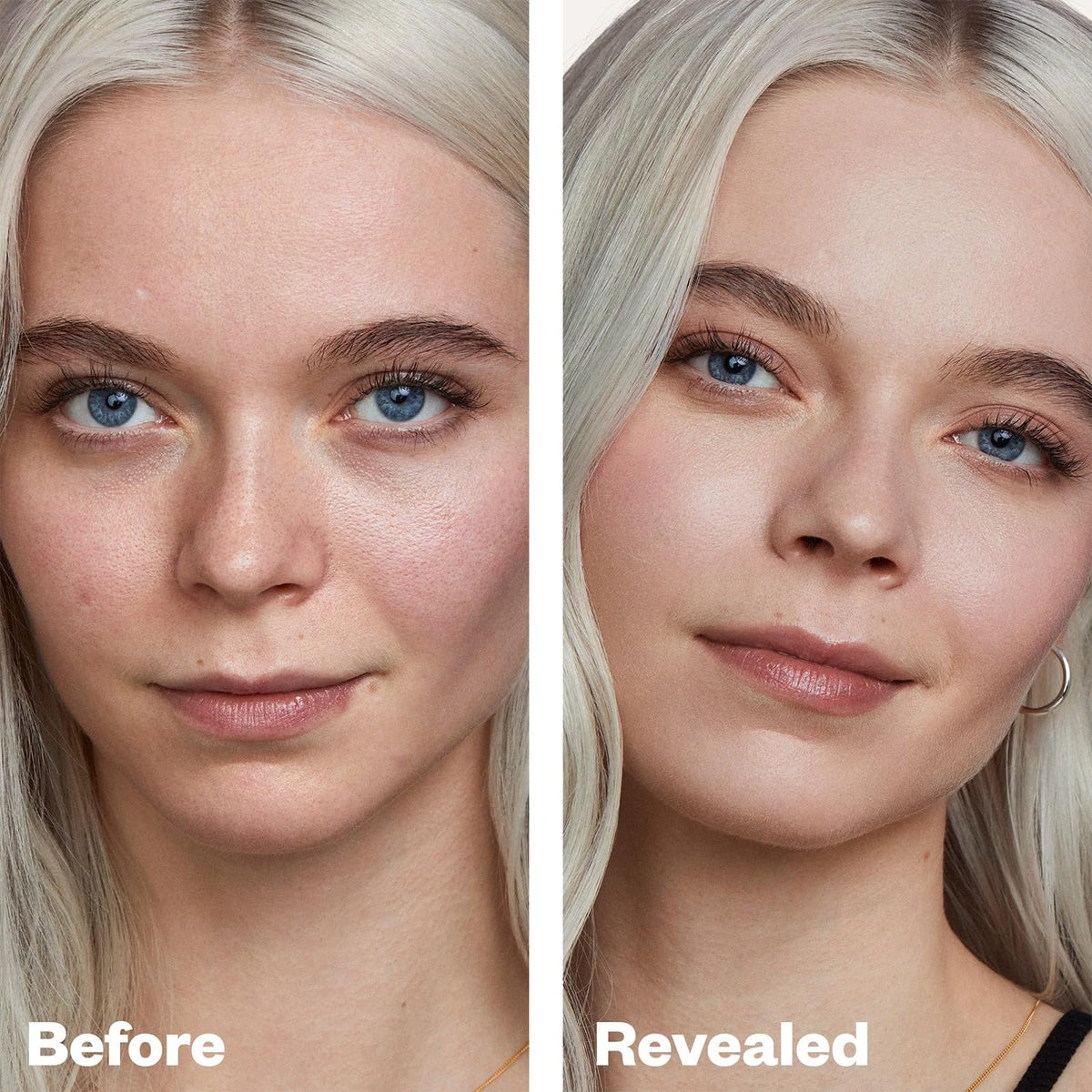 Kosas Revealer Foundation SPF 25 swatches showing true shade and tone.