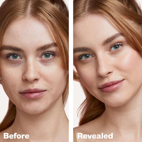 Kosas Revealer foundation swatch on hand shows buildable coverage