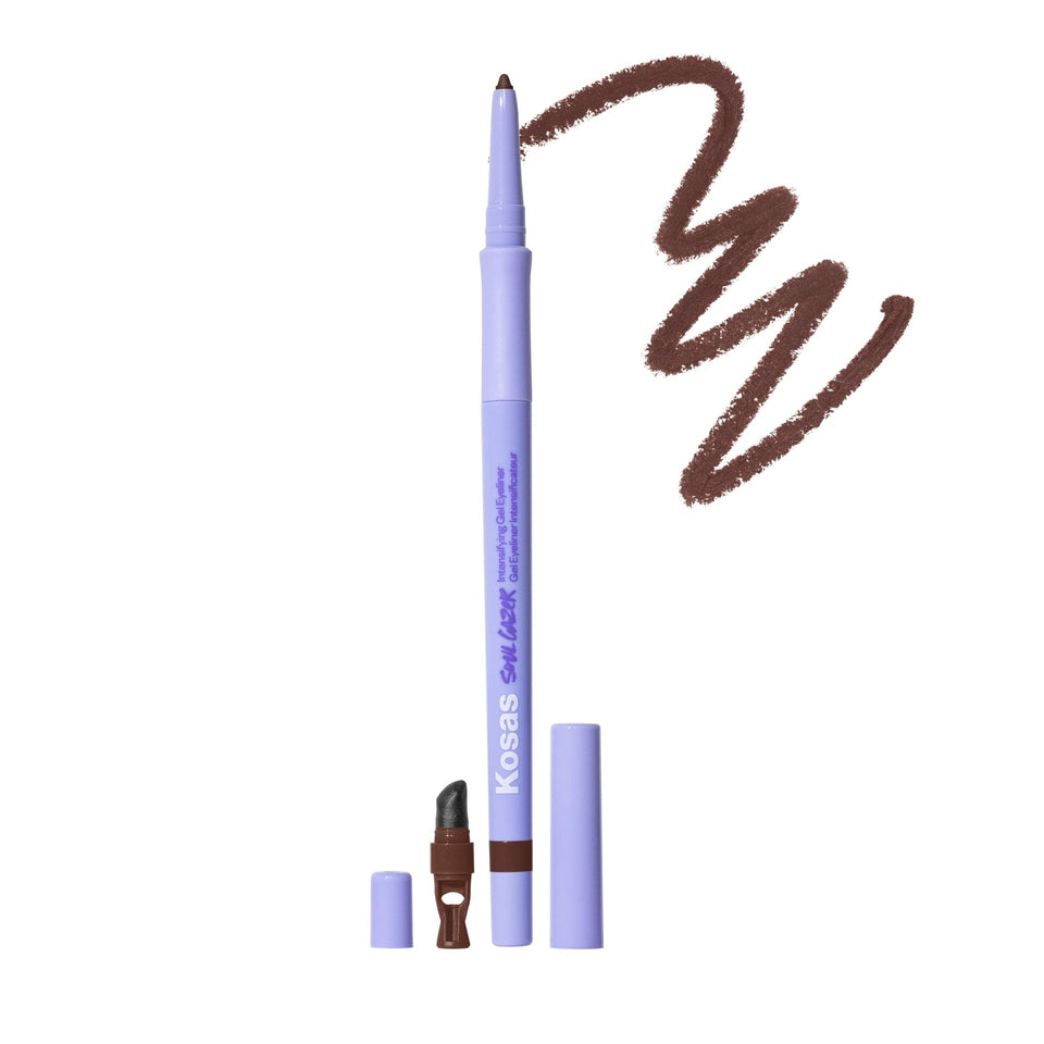 Kosas Soulgazer Depth cap close-up showing sleek retractable design for precise touch-ups