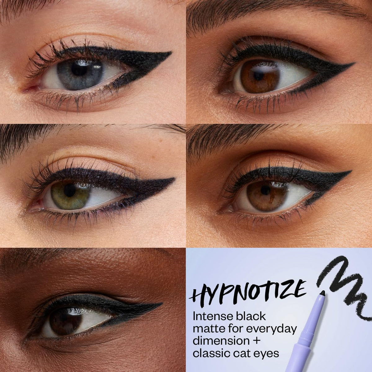 Kosas Soulgazer swatch highlights waterproof, smudge-proof performance.