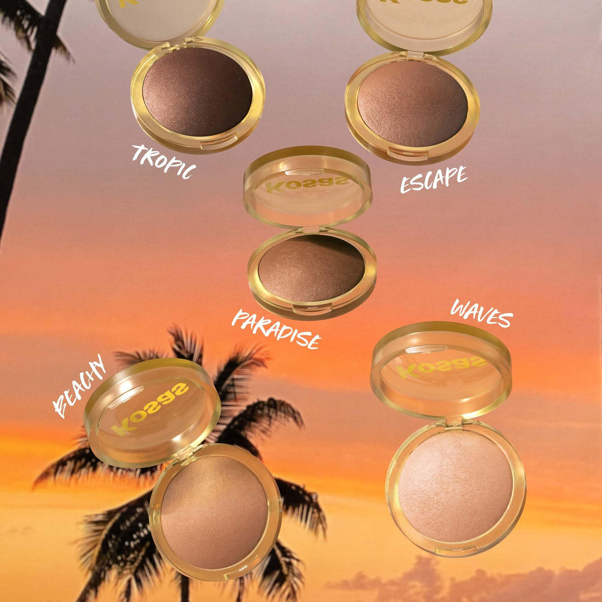 Kosas Sun Show Glowy Warmth bronzer nose contour shows buildable color with a soft, natural finish.