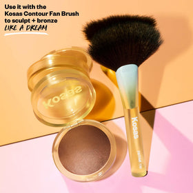Kosas Sun Show Glowy Warmth bronzer texture looks creamy and blendable on skin