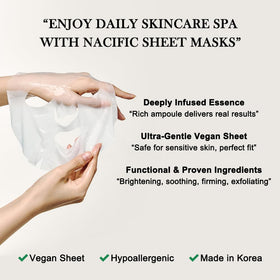 KOSBEAUTY NACIFIC ceramide-rich mask detail supports skin barrier nourishment