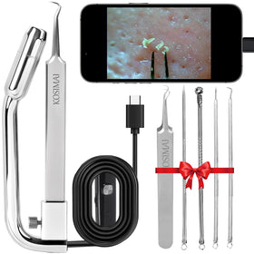 Kosimai Black Head Remover camera view for real-time visualization of pores and impurities.