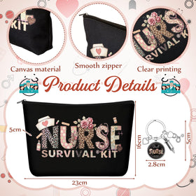 Kosiz leopard-floral notebook offers quick note taking during shifts
