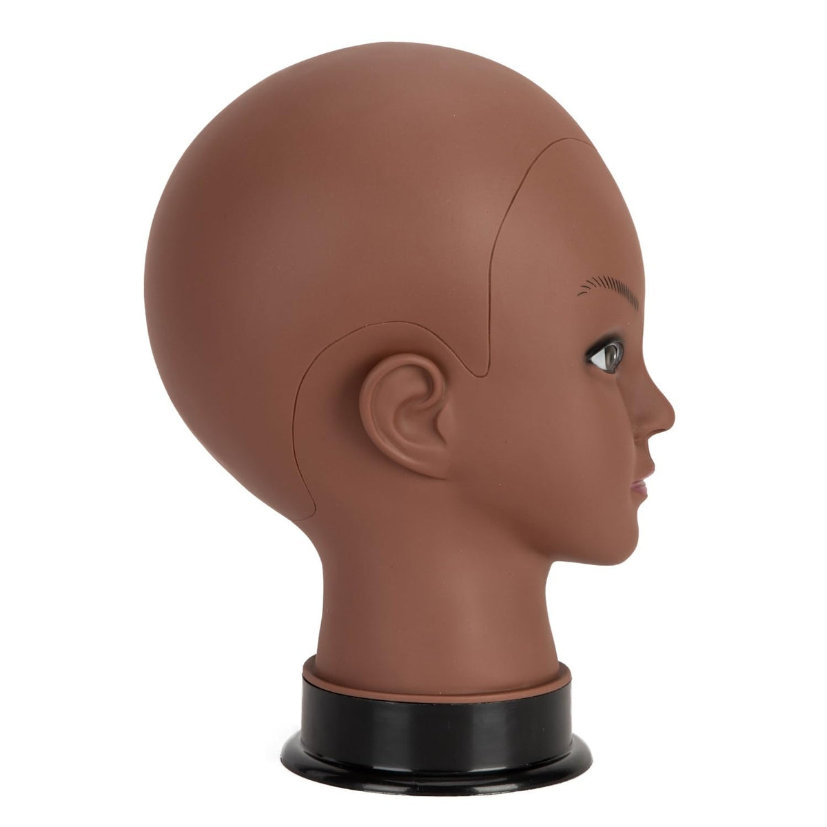 Koskusder canvas head with wooden base for stable wig setups