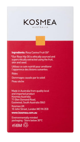 Kosmea Rosehip Oil applied to the face for hydration and glow
