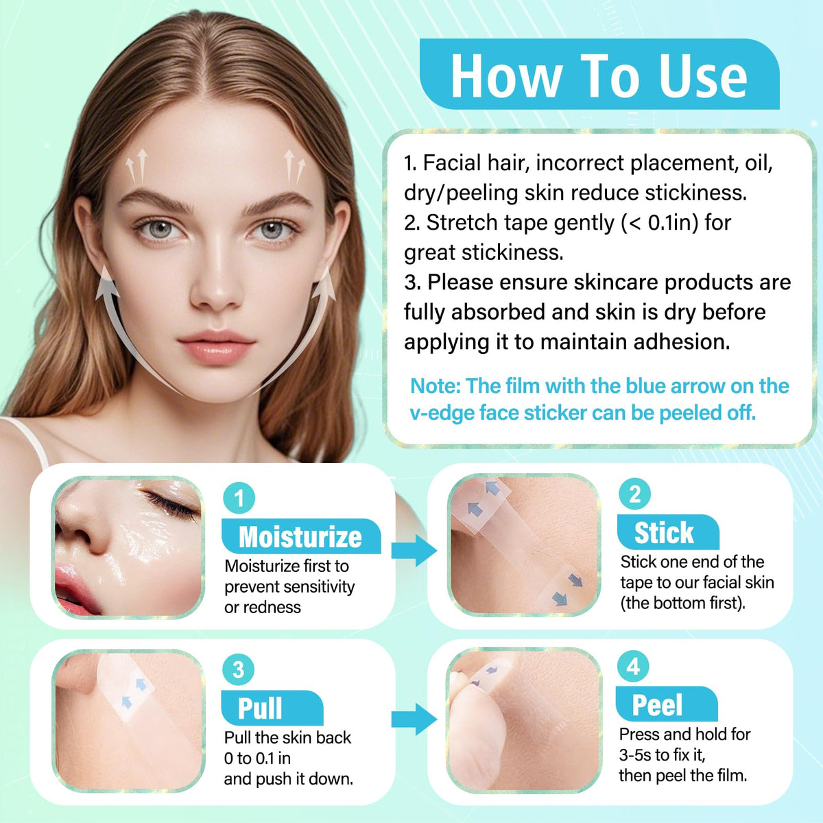 KOSOBO Face Lift Tape invisible adhesive for discreet wear