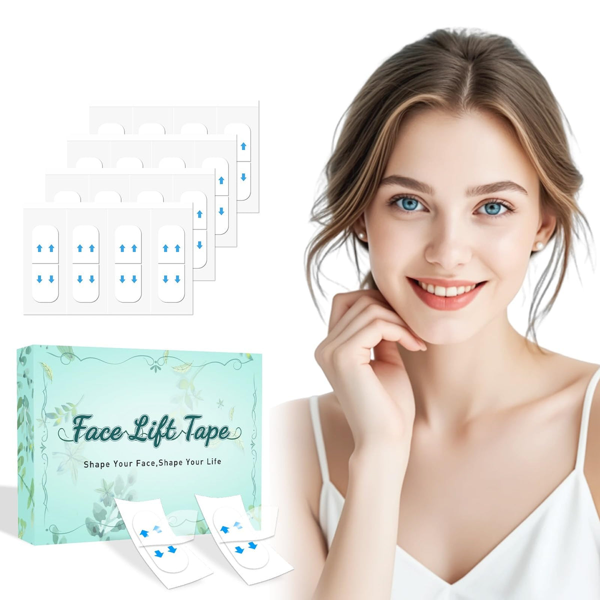 KOSOBO Face Lift Tape defines the jawline for confident selfies