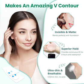 KOSOBO ultra-thin film adhesive blends with skin and makeup