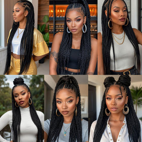 Kossys 8-pack bundle of 26-inch braiding hair