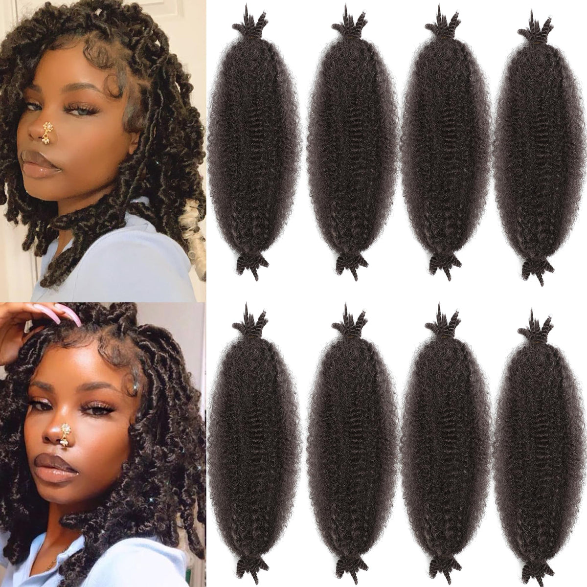 Kossys Marley twist braiding hair, 16 inch, pre-separated for quick installs.