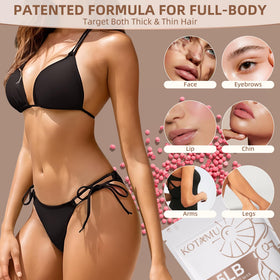 Kotamu face wax application for precise facial grooming