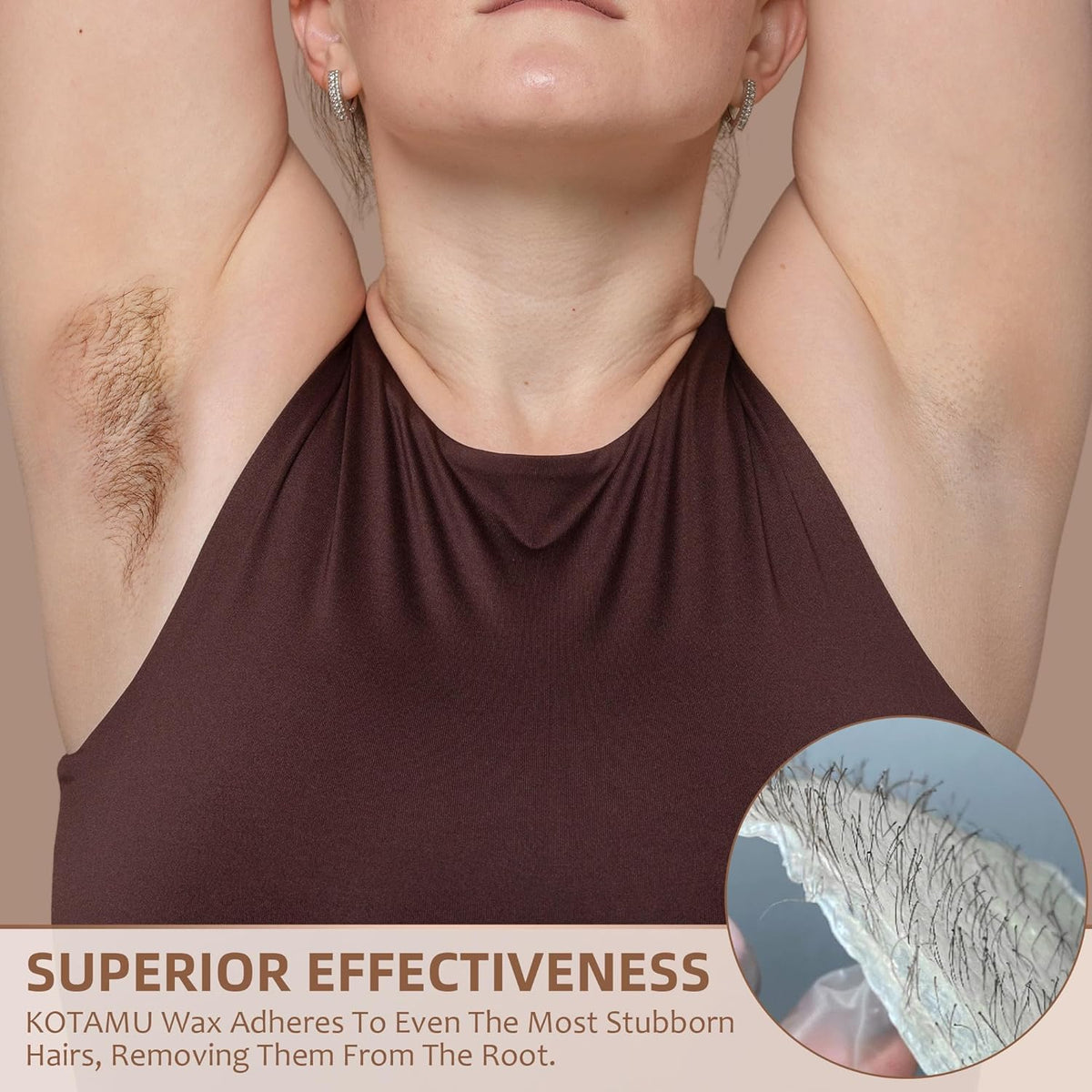 KOTAMU facial waxing beads provide precise, gentle removal for delicate areas