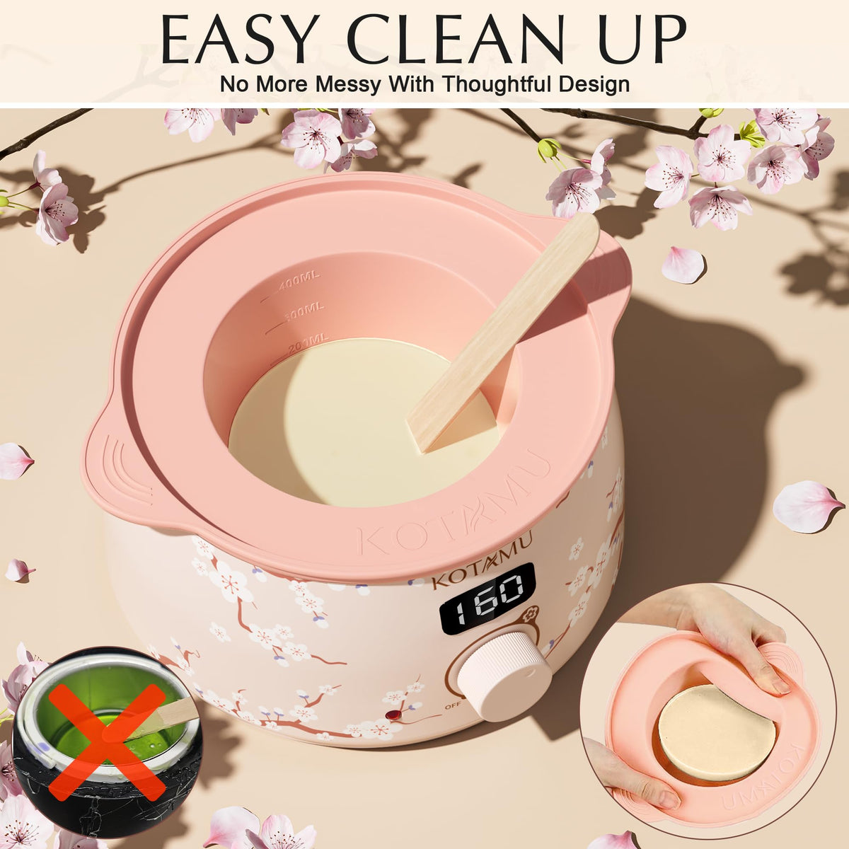 KOTAMU full-body wax kit includes essential tools for home use.