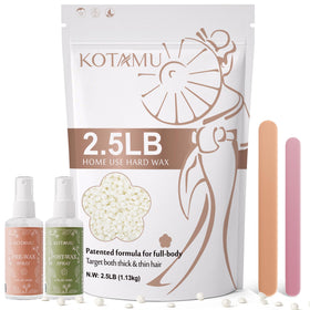 KOTAMU hard wax beads for full-body waxing at home