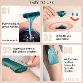 KOTAMU Jasmine hard wax beads for full-body waxing versatility