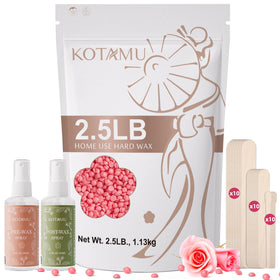 Kotamu pink wax beads pack for at-home waxing sessions