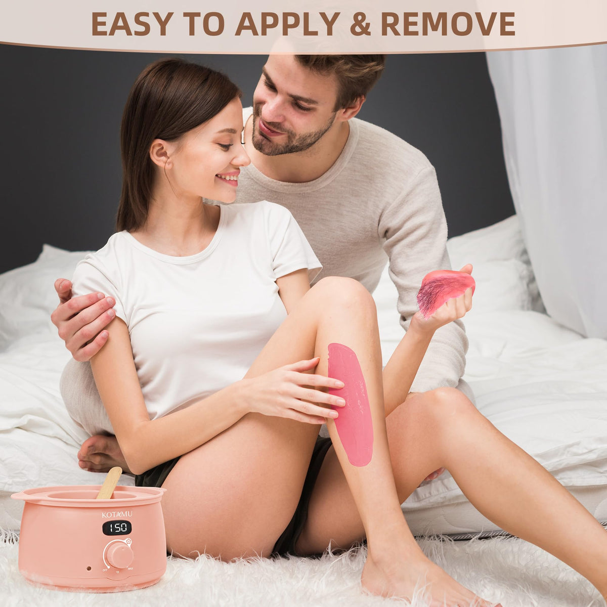 Kotamu post-wax oil bottle removes residue and soothes skin