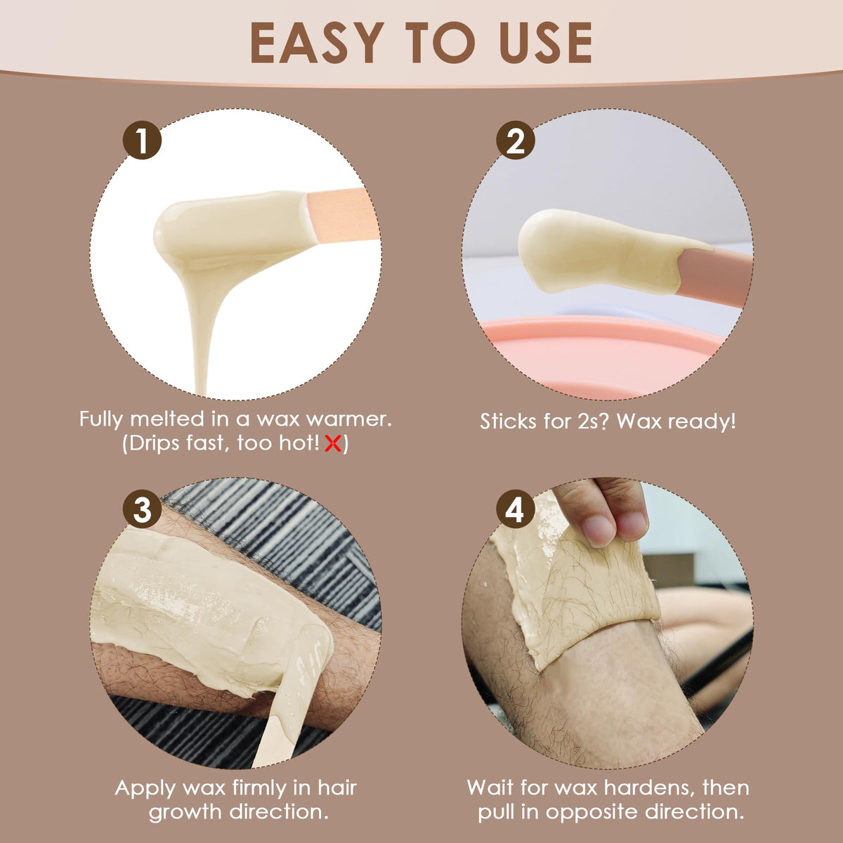 KOTAMU pre-wax oil prepares skin for comfortable waxing