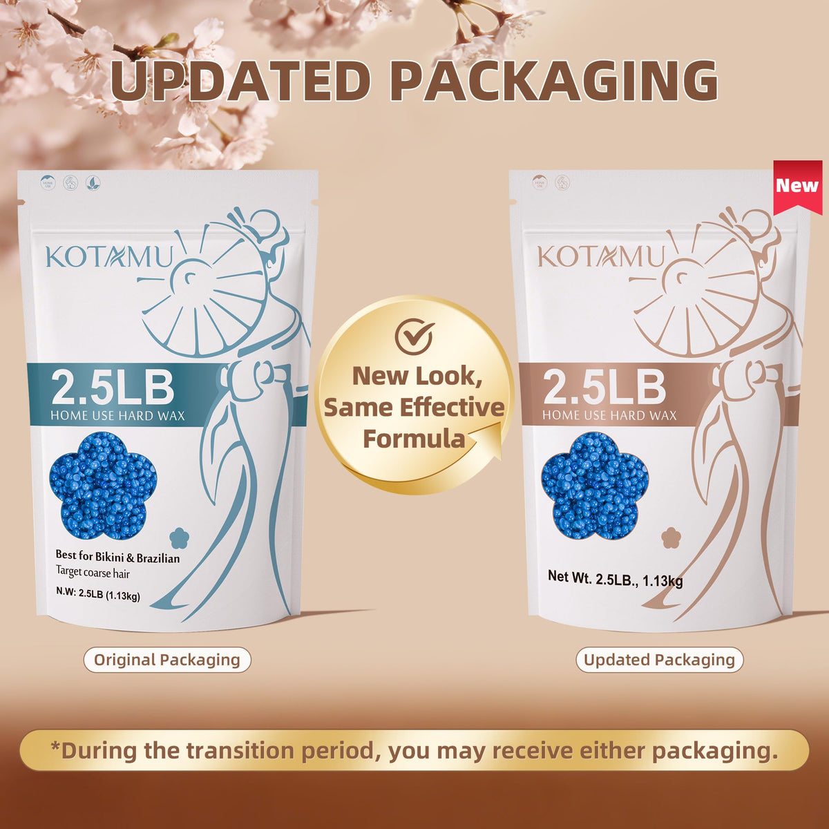 KOTAMU wax beads for Brazilian waxing applied smoothly