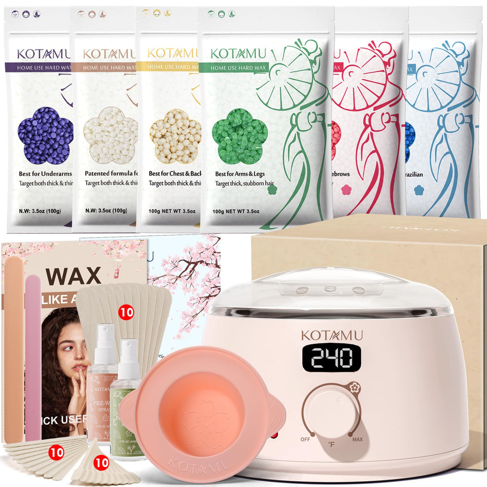 KOTAMU wax warmer front view for professional at-home waxing sessions