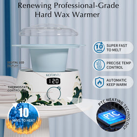 KOTAMU silicone pot from the waxing kit for quick, tidy cleanup after waxing.