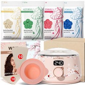 KOTAMU wax warmer with beads delivers consistent heat for at-home waxing.