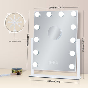 Kotdning vanity mirror compact, elegant design fits small dressing spaces.