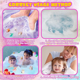 Kottke Kids Bath Bombs Moisturizing Skin with gentle ingredients for soft skin.