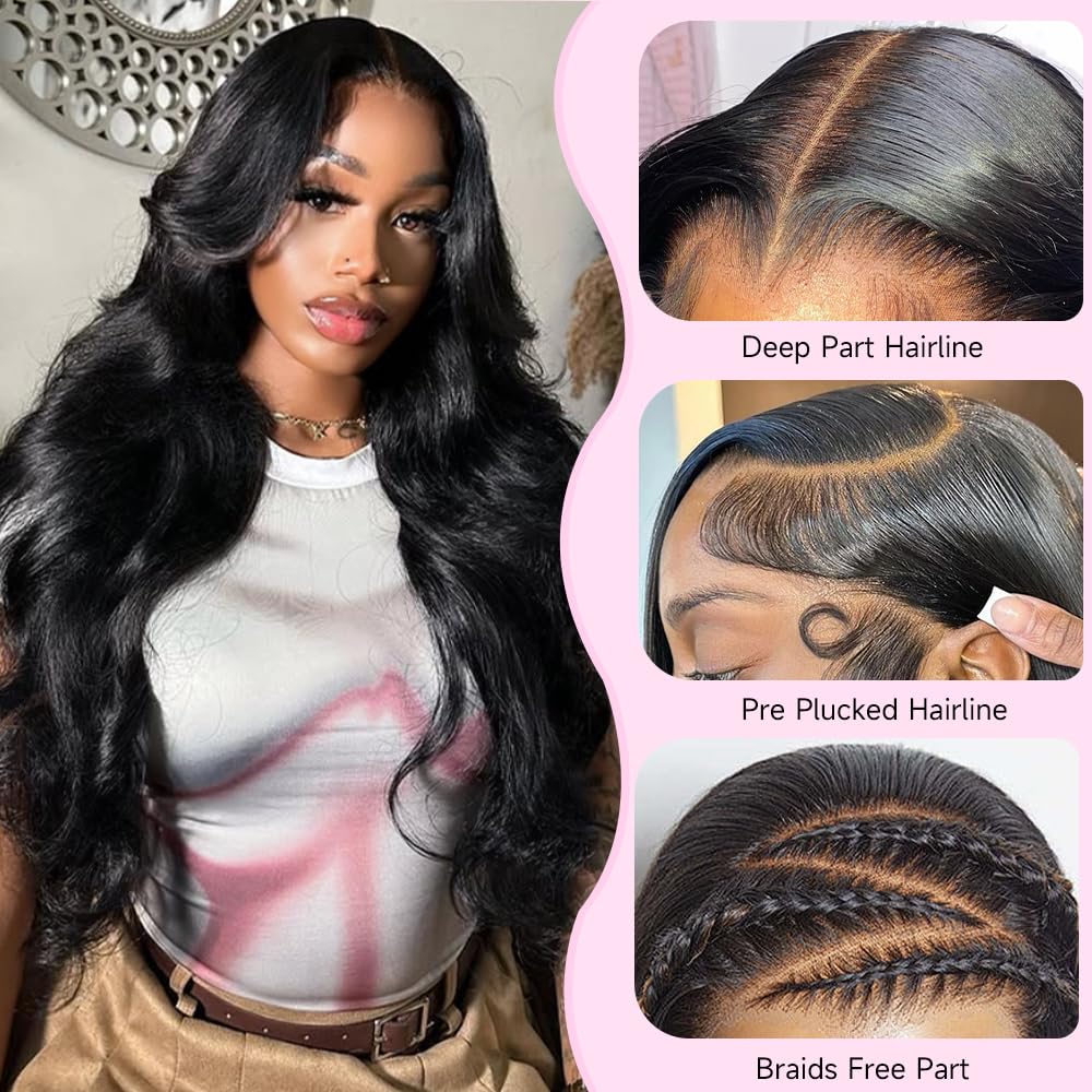 KOTTN body-wave wig showing volume and fluid movement for elegant styling.