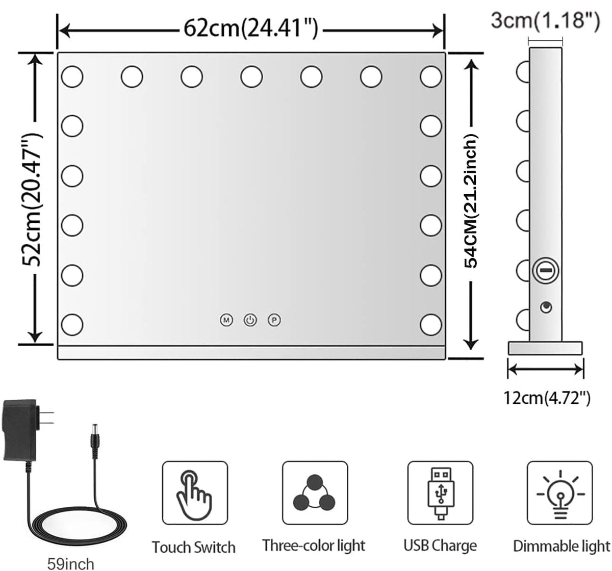 Kottova dual mount design supports table or wall installation